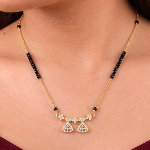 Aurelia Floral Leaf Mangalsutra