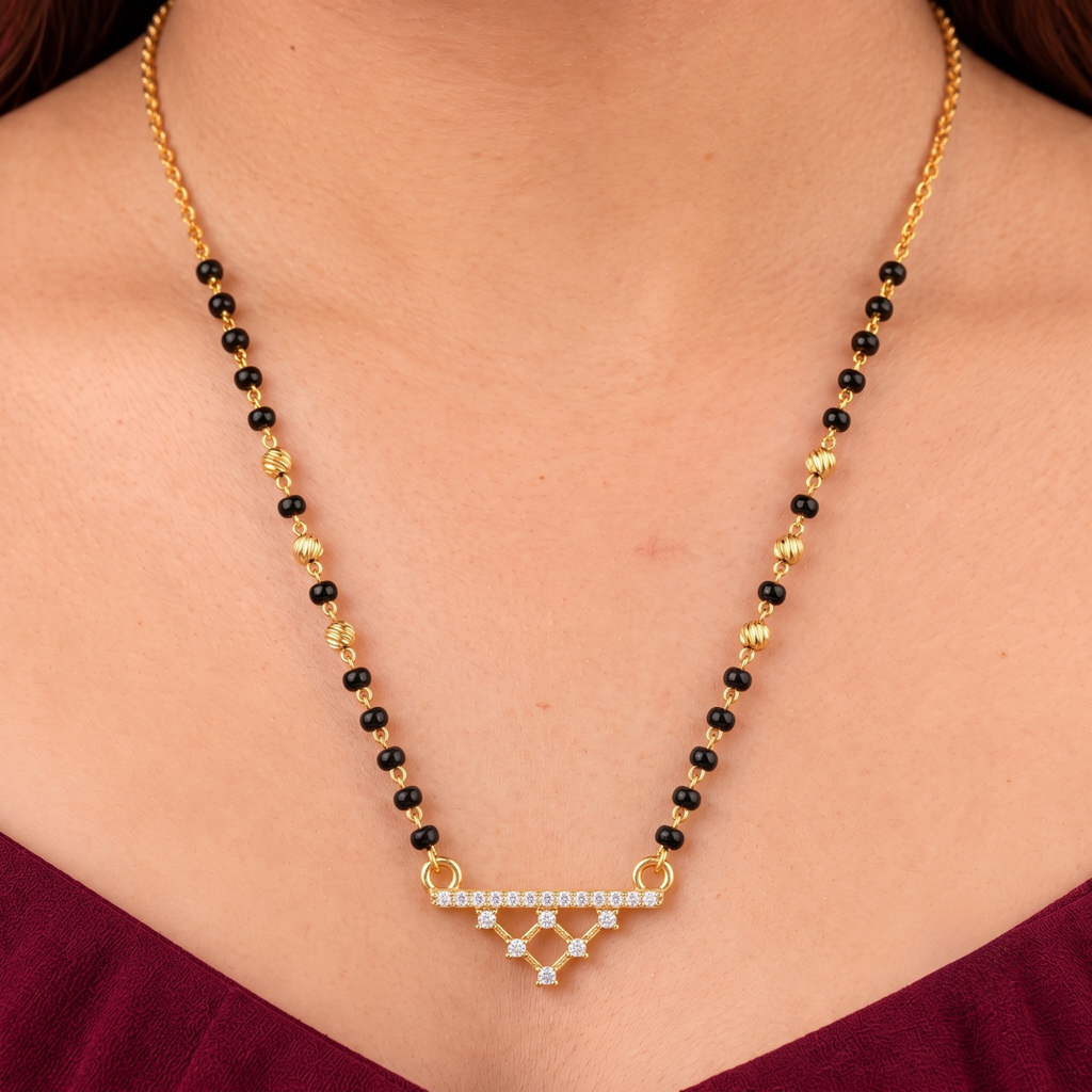 Elegant Geometric Mangalsutra