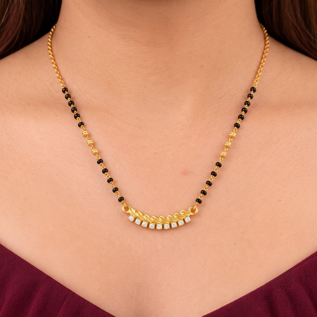 Twisted Pendant Mangalsutra