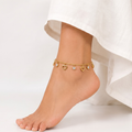 Elara Heart Charm Anklet