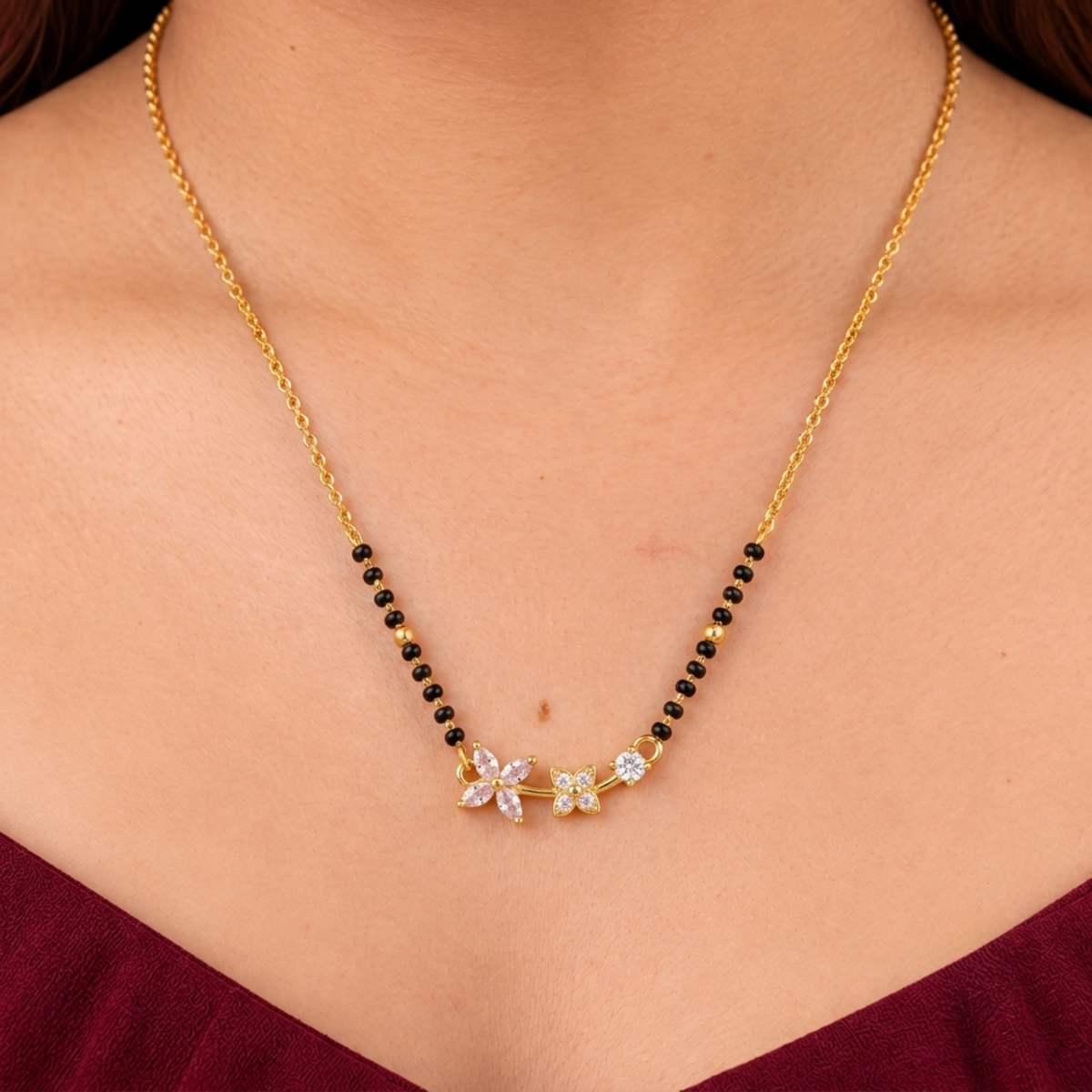 Floral Pendant Mangalsutra