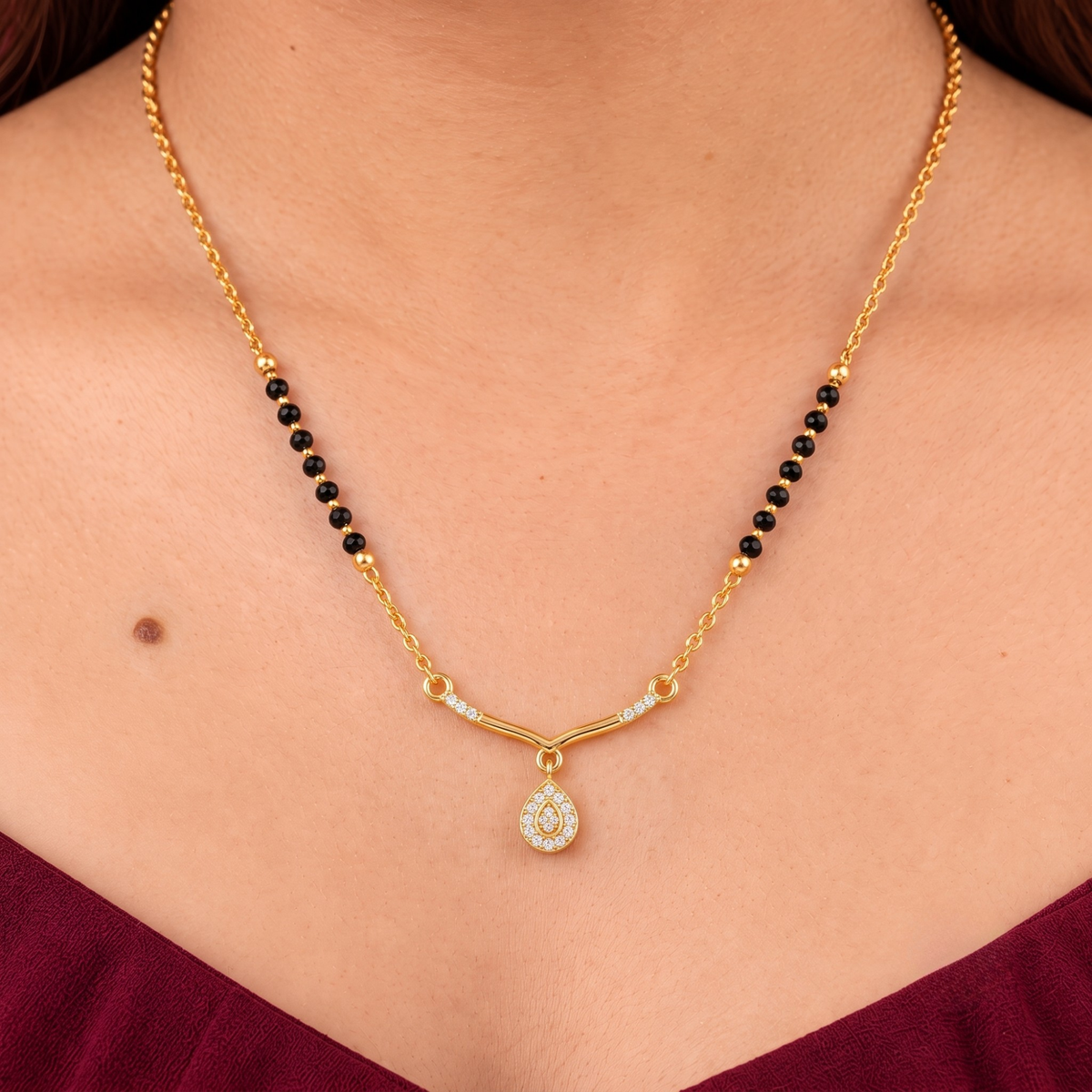 Teardrop Pendant Mangalsutra