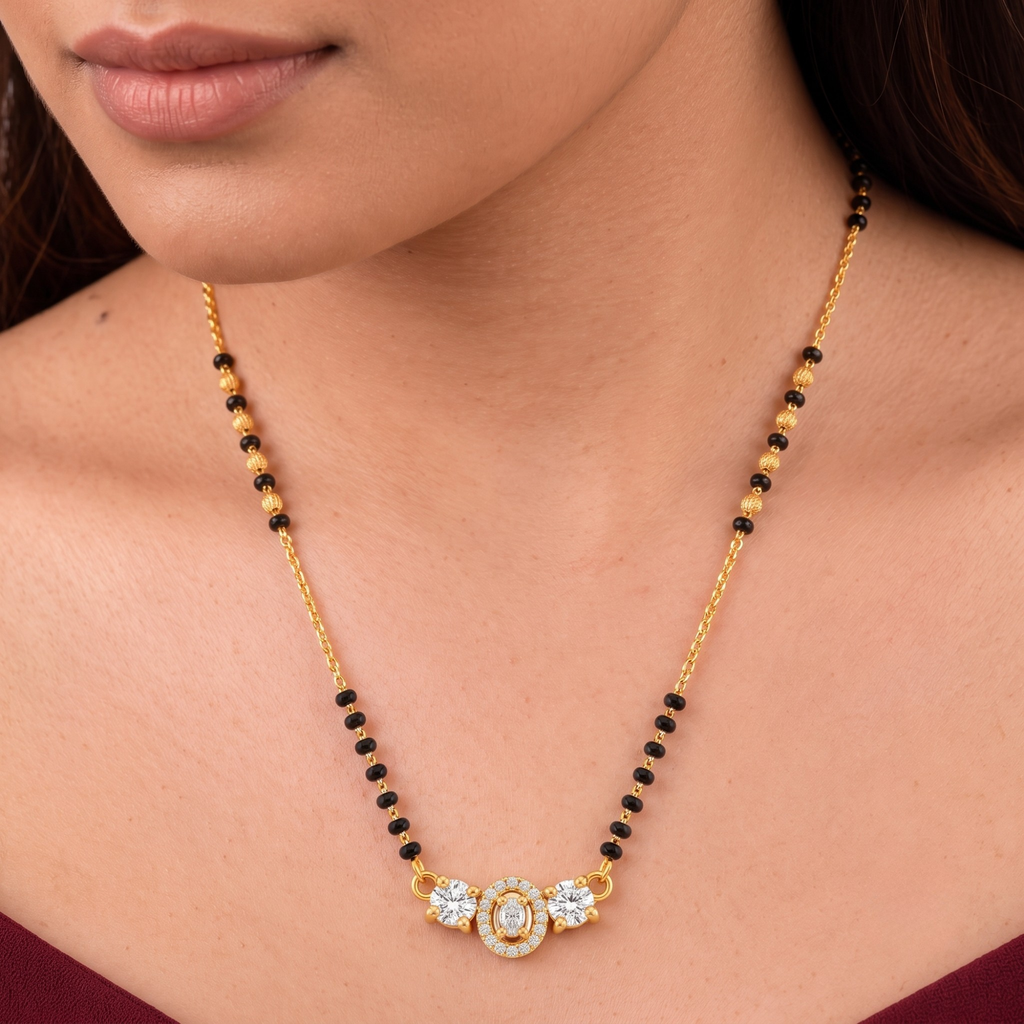 Royal Oval Charm Mangalsutra