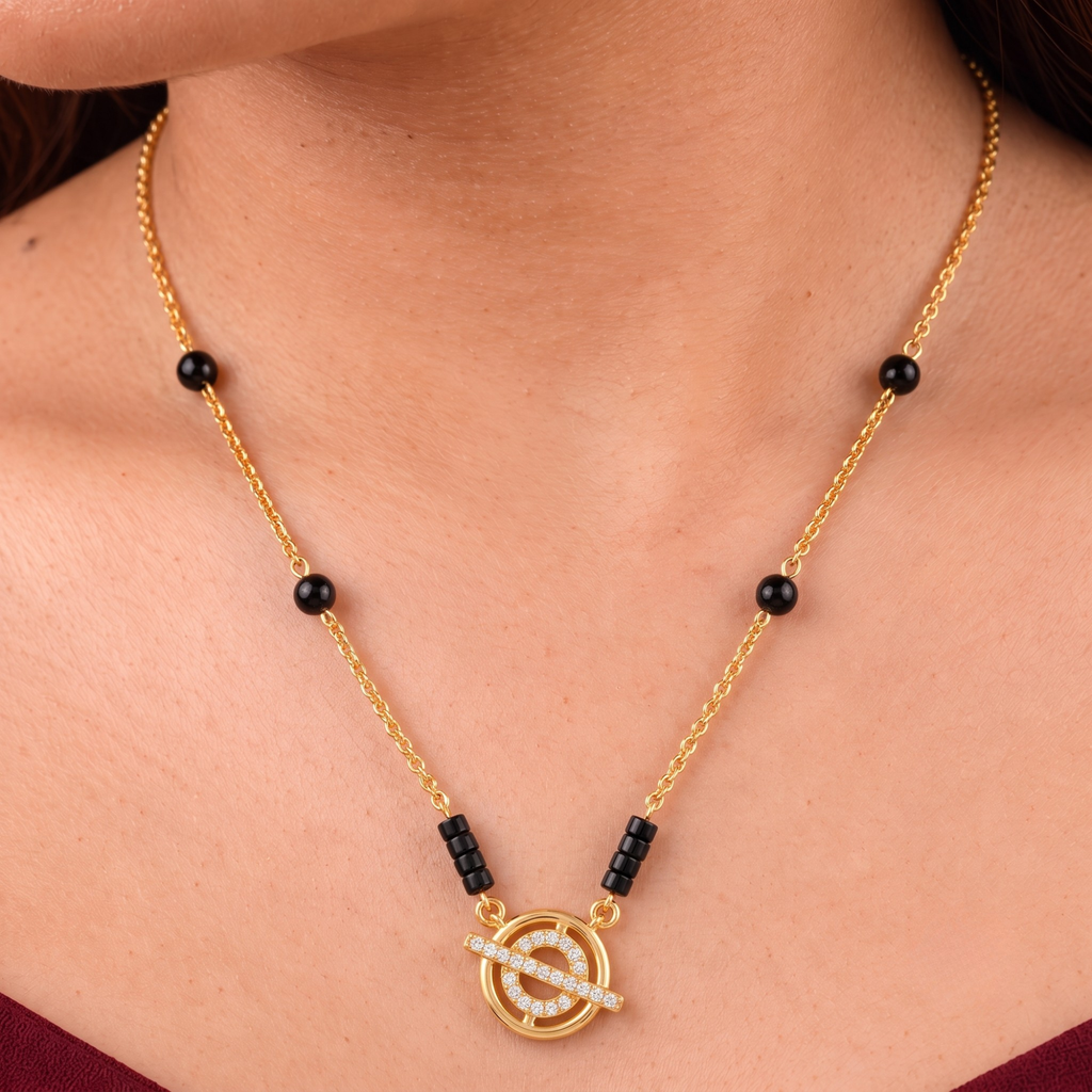 Elegant Circular Bar Mangalsutra