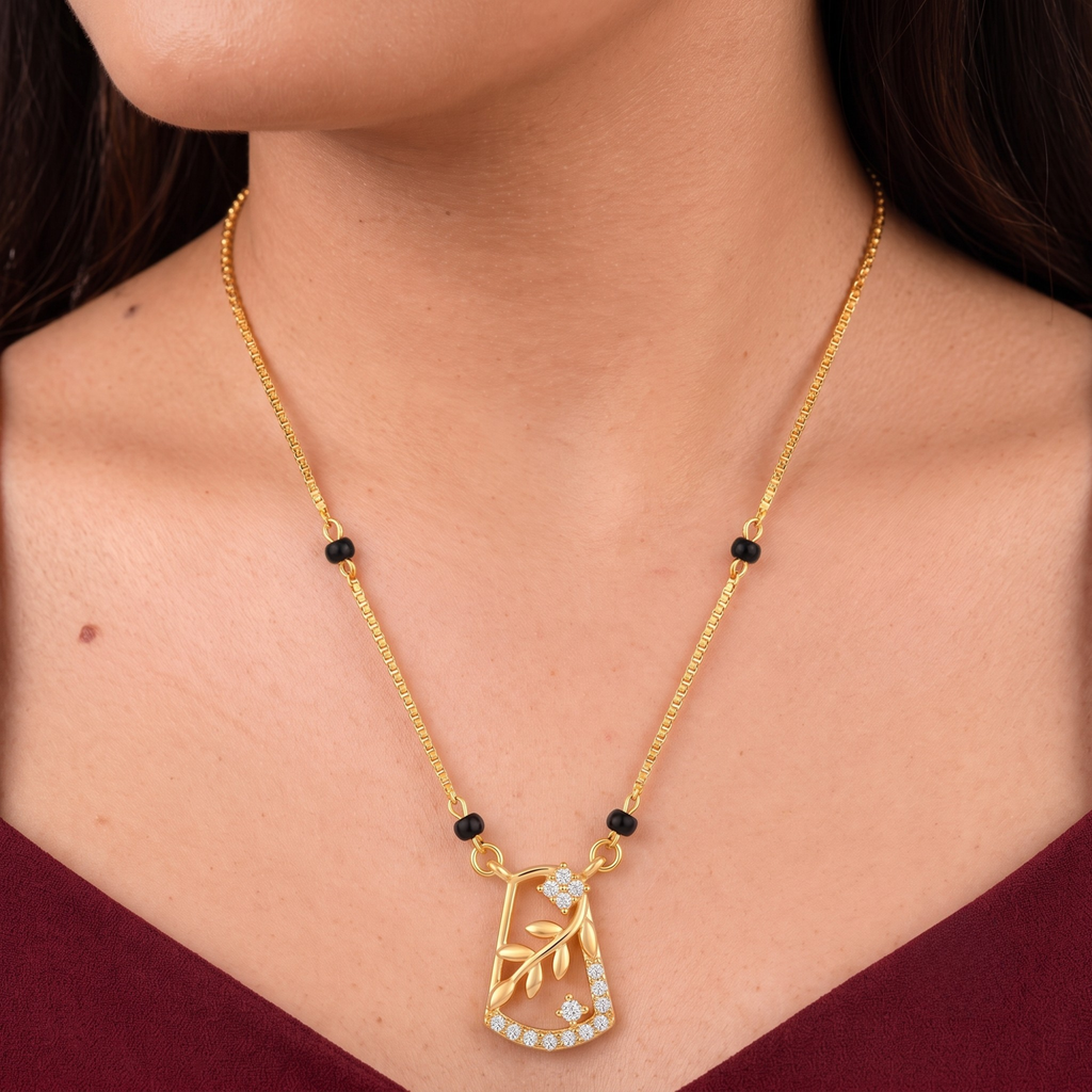 Floral Pendant Mangalsutra
