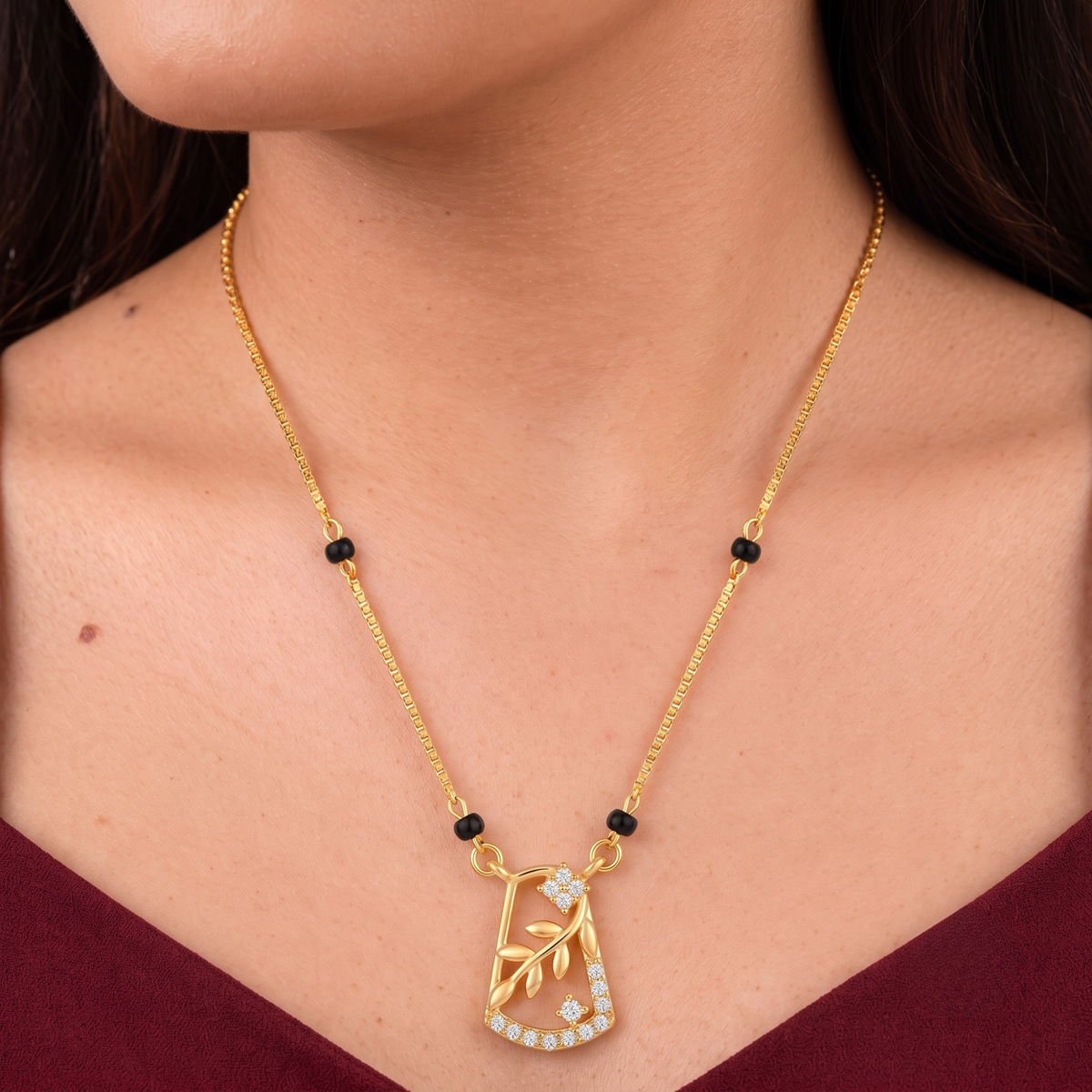 Floral Pendant Mangalsutra