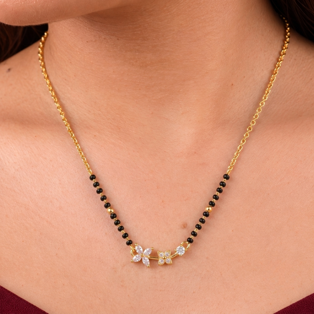Floral Pendant Mangalsutra