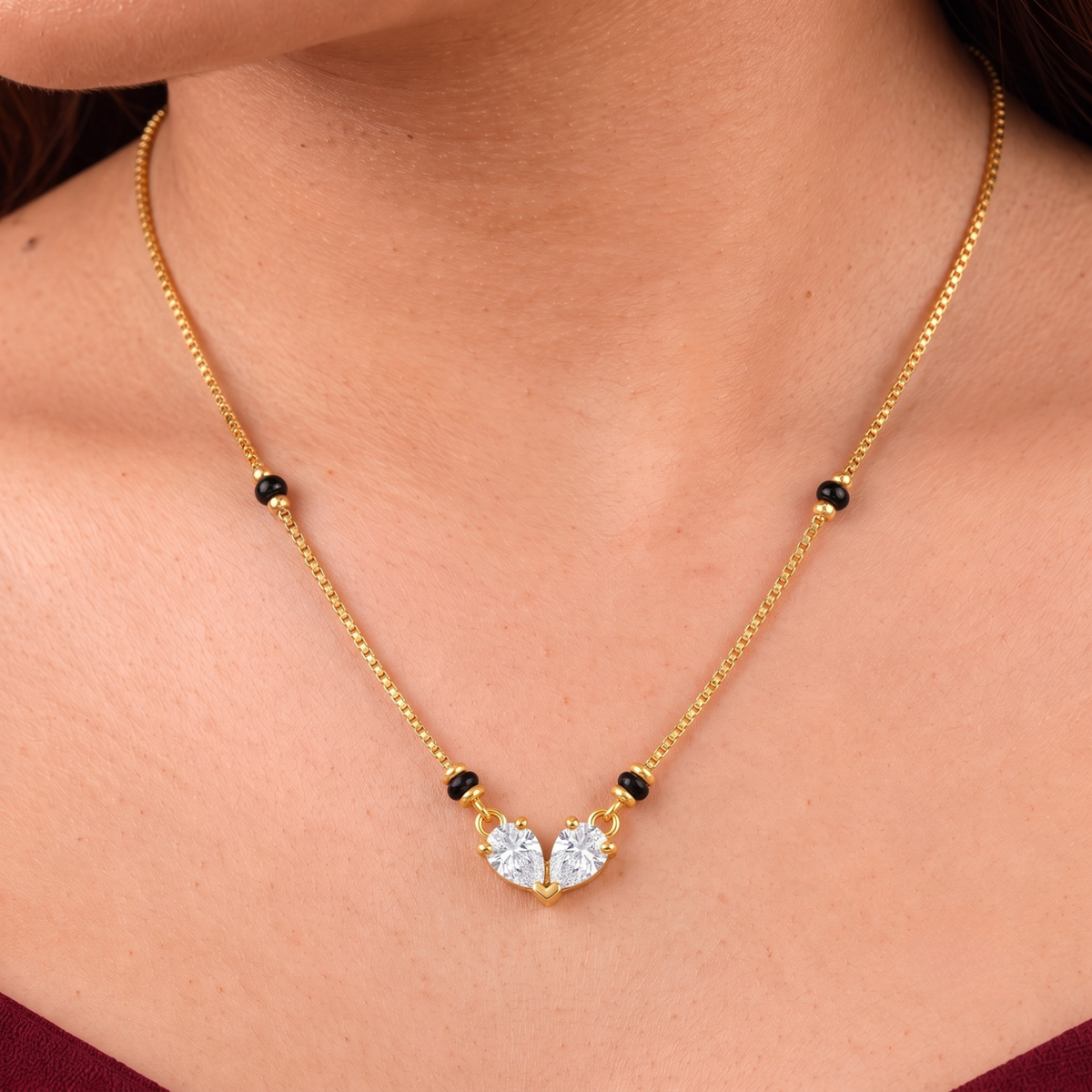 Heart Pendant Mangalsutra