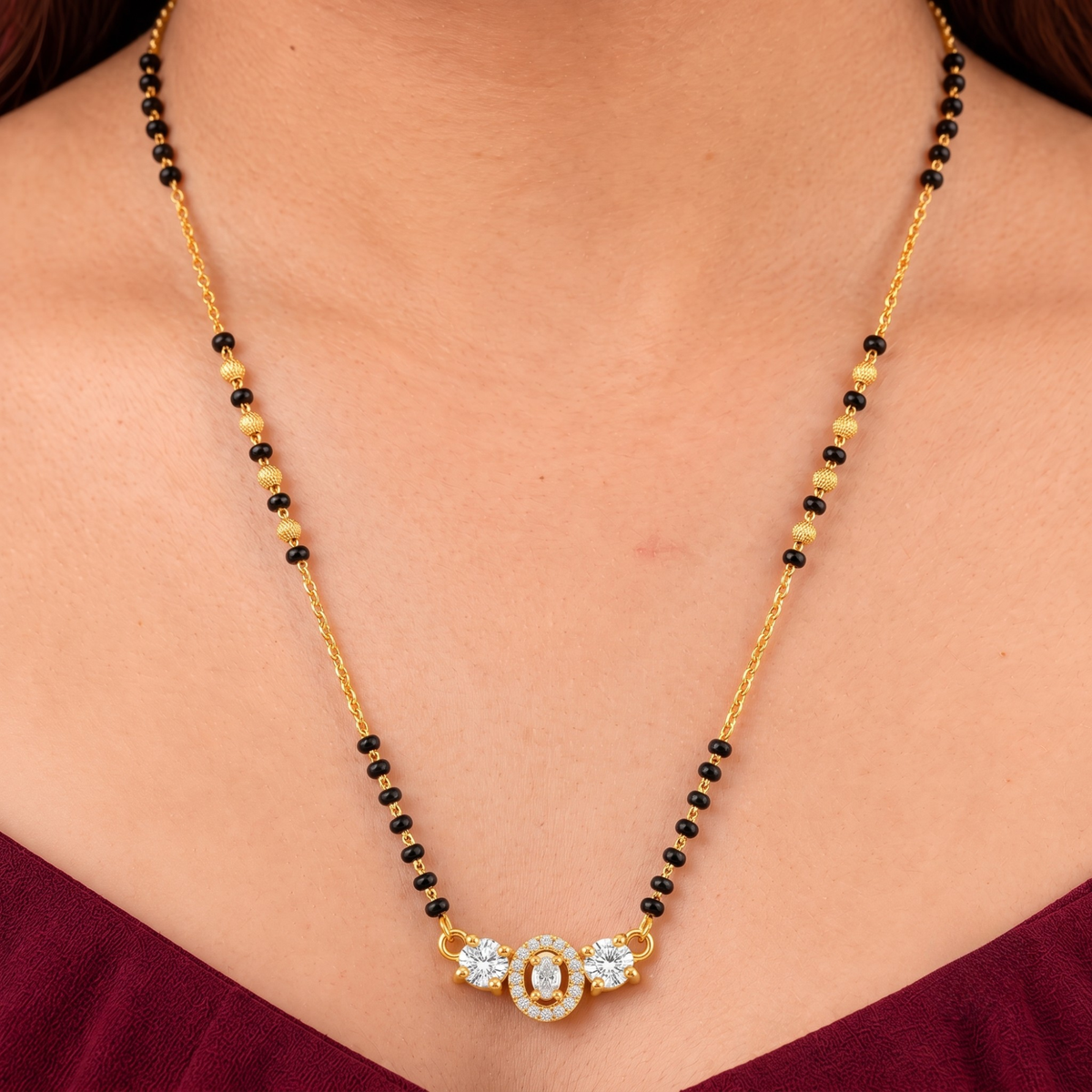 Royal Oval Charm Mangalsutra