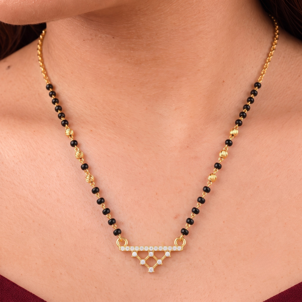 Elegant Geometric Mangalsutra