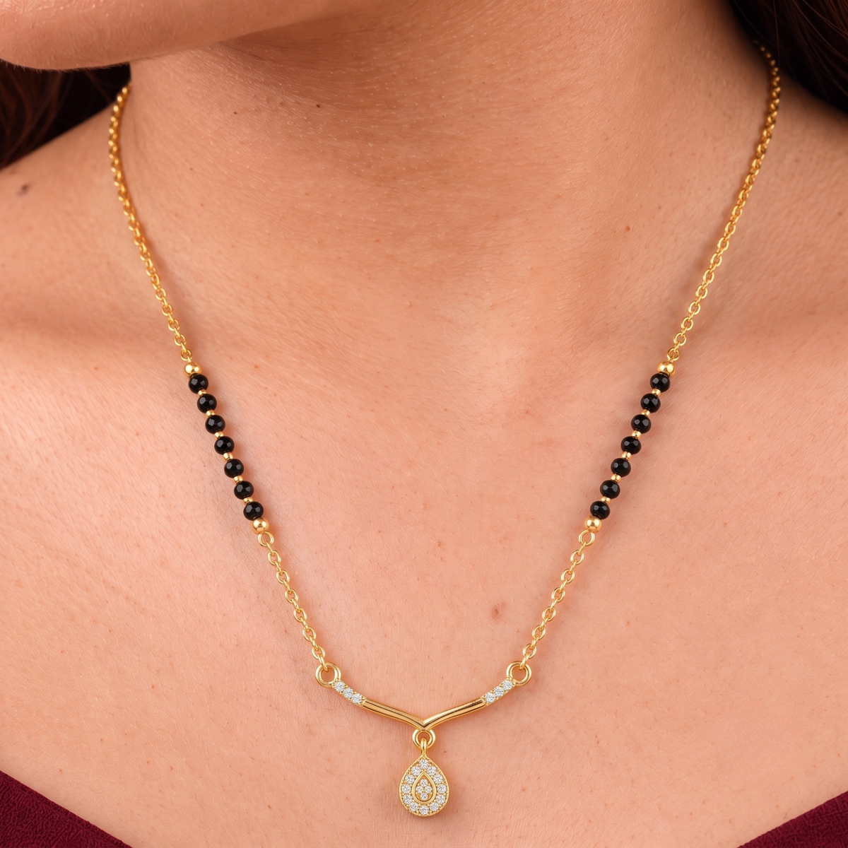 Teardrop Pendant Mangalsutra