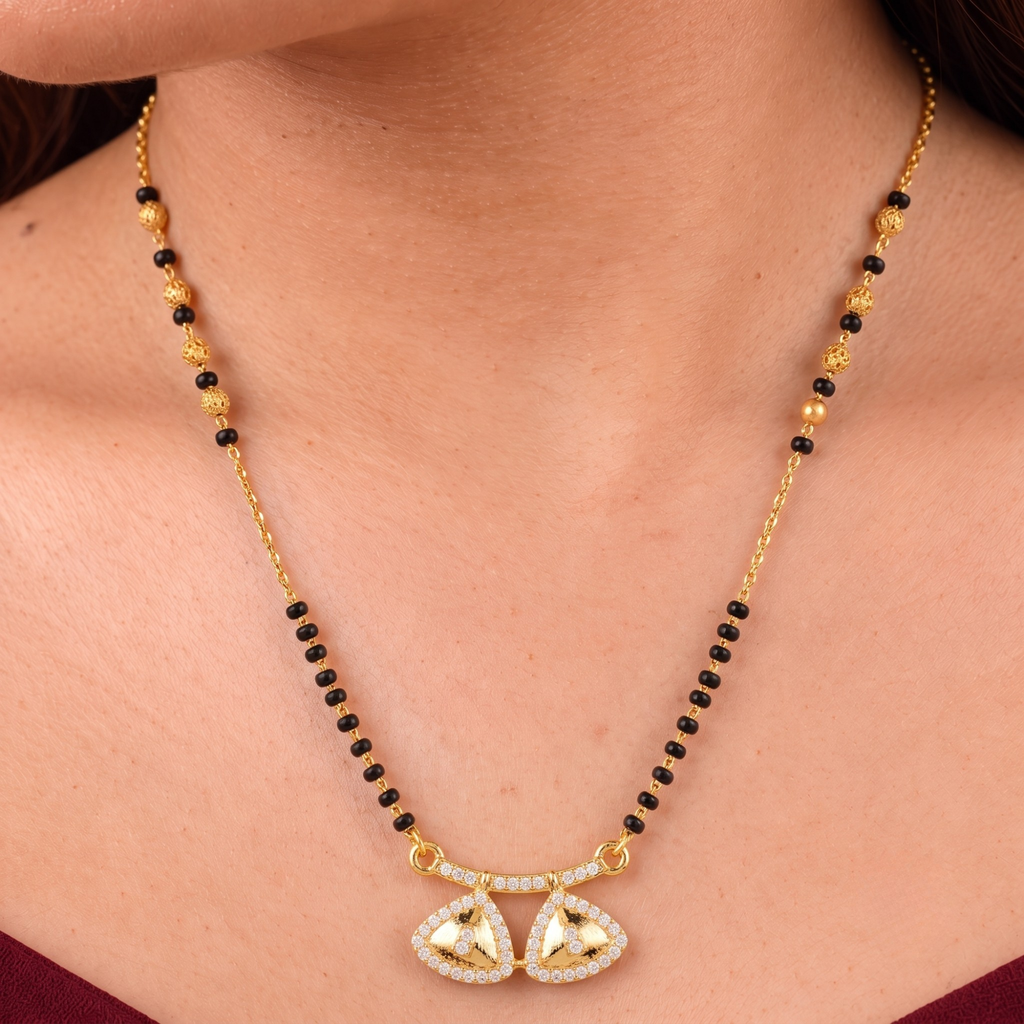 Elegant Twin Drop Mangalsutra