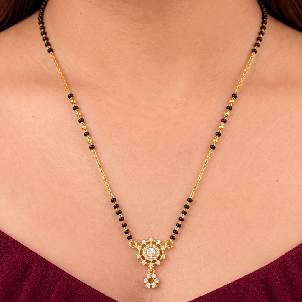 Celestial Wheel Drop Mangalsutra