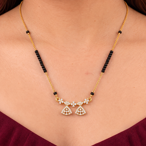 Aurelia Floral Leaf Mangalsutra