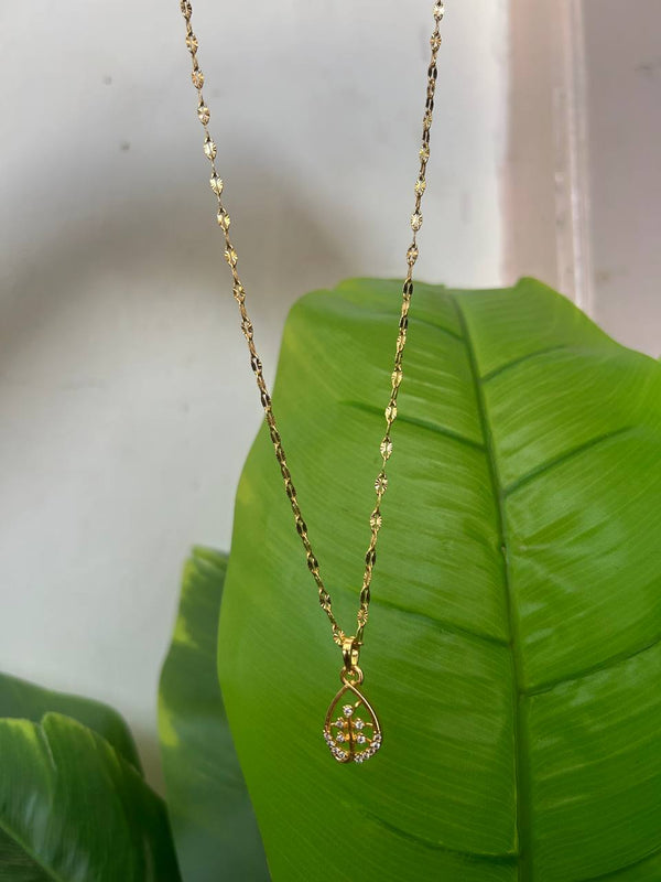 Aurelia Teardrop Chain Pendant